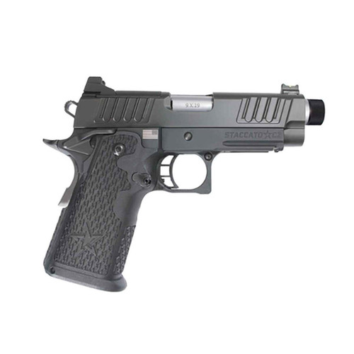 Staccato 2011 C2 9mm, 3.9" Stainless Threaded Barrel, Optic Ready, 16rd