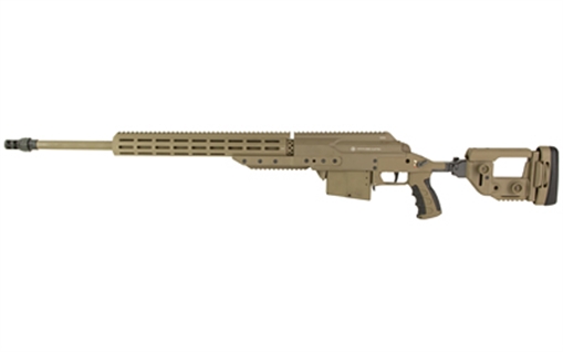 Steyr Arms SSG M1, Bolt Action Rifle, 6.5 Creedmoor, 25" Cold Hammer Forged Threaded Barrel, Matte Finish, Flat Dark Earth, Chassis, 10 Rounds, 1 Magazine, Includes Bipod, Stainless Steel 623533KDA