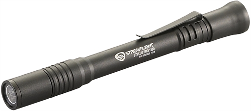 STREAMLIGHT FLASHLIGHT STYLUS PRO 360 2 AAA ALK BATTEIES LANYARD HOLSTER CLAM PK 66218