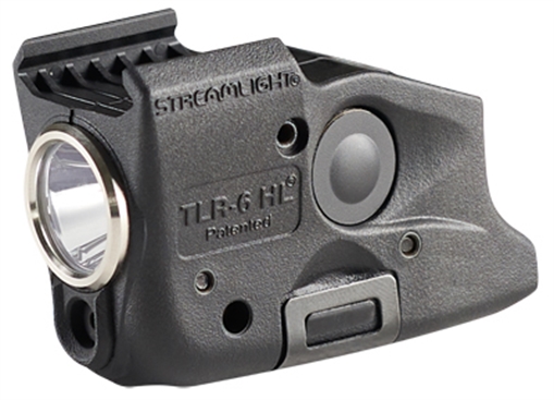 Streamlight TLR-6 HL, Tac Light with Red Laser, Fits Glock 17,19,23,22, 300 Lumens, Matte Finish, Black, Includes Three SLB2 Batteries with USB-C Charging Case 69343