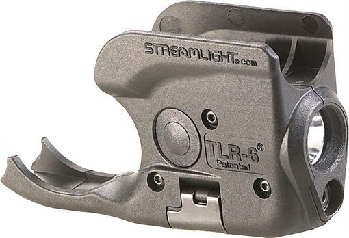 Streamlight TLR-6, Tac Light w/laser, 100 Lumens, Non-Rail 1911 Handguns, Black, Two 3V CR-1/3 N Lithium Batteries 69279