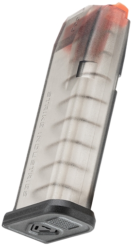Strike Industries 15rd Compatible w/ Glock 19/26 Gen3-5 Translucent Smoke GMAG19