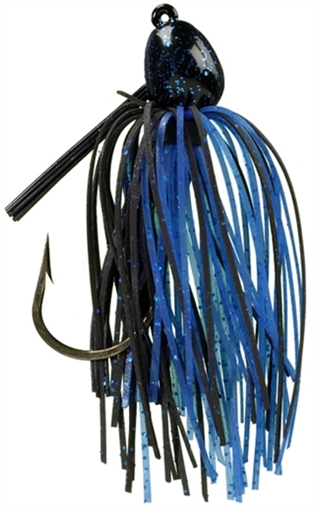STRIKE KING LURES BITSY BUG MINI JIG 1/8 BLK/BLU BBJ18-2