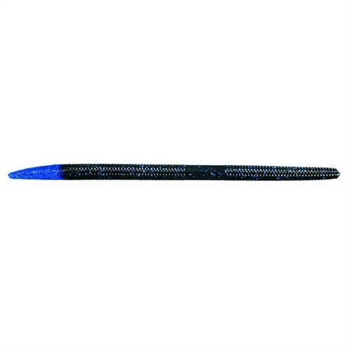 STRIKE KING LURES SHIM-E-STICK BLACK BLUE W/BLUE TIP 8PK SES5-64