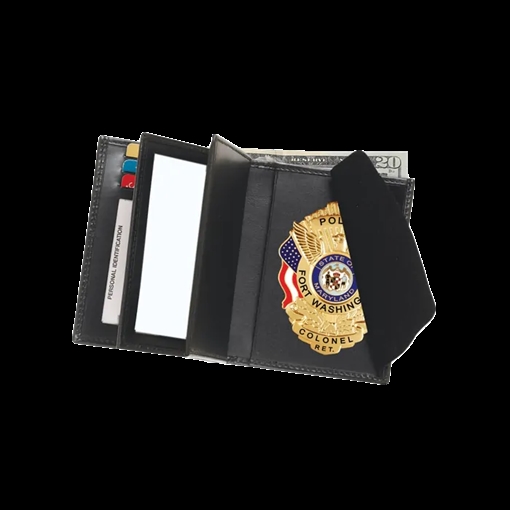 Strong Leather Company Double ID Hidden Badge Wallet 79780-3302
