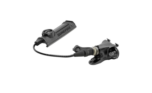 Surefire Remote Dual Switch for Weaponlights, 7" Cable, Fits X-Series, Momentary-On Pressure Pad and Constant-On Press Switch, Black XT07