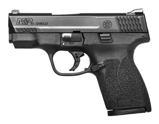 Smith & Wesson M&P 45 Shield 45 ACP 3.30" 6+1 & 7+1 NTS Black Armornite Stainless Steel Black Polymer Grip 11726