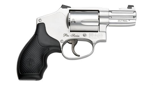 S&W PC Pro Series M640 Handgun .357 MAG 5rd Capacity 2.13" Barrel Stainless Steel Frame Night Sights Moon Clip - DEMO 178044U