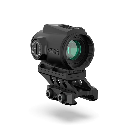 Swampfox Optics Raider Micro Prism Black 1x 20mm Tube 6 MOA Green Dot Reticle Red Laser RMPS120-RB
