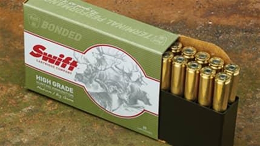 Swift Scirocco II Rifle Ammunition 7mm Rem Mag 150 gr BT 3036 fps 20/ct 10038