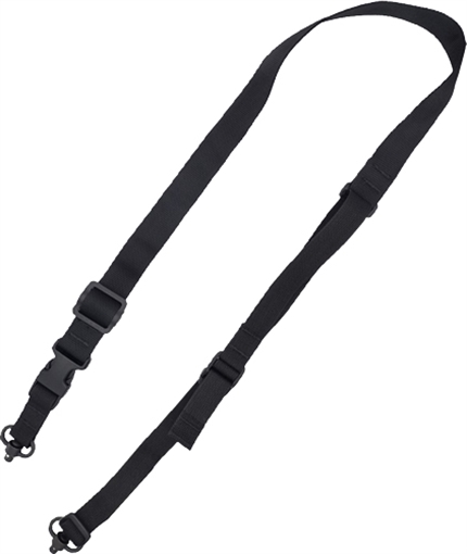 TAC SHIELD SLING 2N1 WARRIOR QD PUSH BUTTON SWIVEL BLACK T6028BK