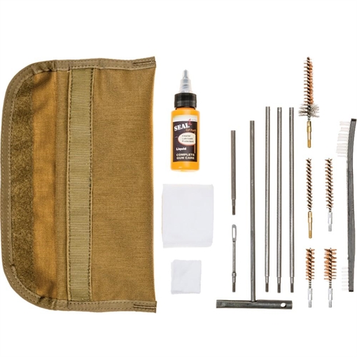 SPORT RIDGE UNIVERSAL FIELD CLEANING KIT13PC.W SEAL 1 CLP PLUS .556.2239MMN COYOTE 03961U