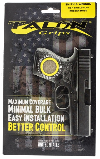 Talon Grips Adhesive Grip Textured Moss Rubber for S&W M&P Shield 9,40 705M