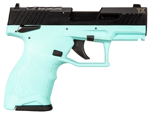Taurus TX22 Compact Handgun .22 LR 10rd Magazines (2) 3.6" Barrel Cyan and Black 1-TX22131C-10 1TX22131C10