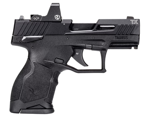 Taurus 1-TX22131-10RI TX22C w/Optic Compact Frame 22 LR 10+1 SAO 3.60" Matte Black Steel Threaded Barrel, Black Anodized Optic Ready/Serrated Slide, Black Polymer Frame w/Picatinny Rail, Riton Red Dot 1-TX22131-10RI 1TX2213110RI