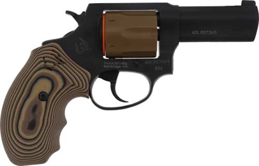 Taurus USA Model 856 Defender, Double Action, Metal Frame Revolver, 38 Special +P, 3" Barrel, Cerakote Finish, Black, G10 Grips, Front Night Sight, Rear Notch, 6 Rounds 2-85631E-NSVZ 285631ENSVZ