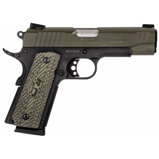 Taurus PT1911 Commander Cerakote Mill Spec Green .45 ACP 8rd Magazine 4.25" Barrel VZ Grip 1-191101COMMG-VZ