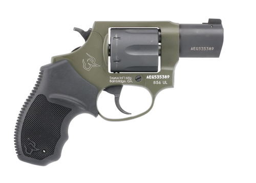 Taurus 856 Ultra Lite 38 Special, 2" Barrel, Olive Drab Green Frame, Black Rubber Grip, 6rd