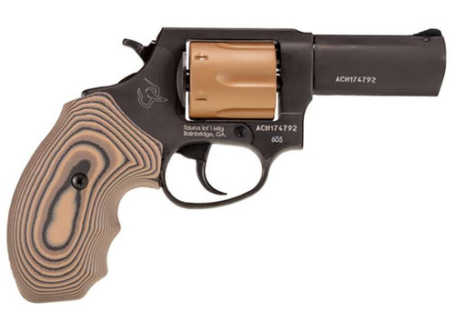 Taurus 856 TORO 38 Special, 3" Barrel, Blued Frame, Hyena Brown G10 VZ Grip, 6rd