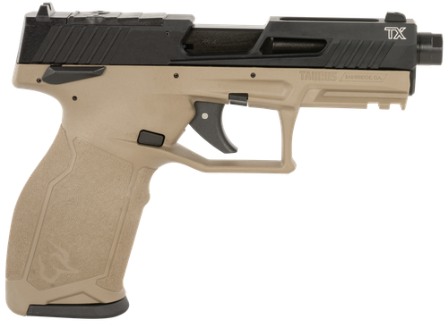 Taurus TX22 Gen 2 TORO 22 LR, 4.6" Threaded Barrel, Optic Ready, Matte Flat Dark Earth and Black, 22rd,16rd Mags
