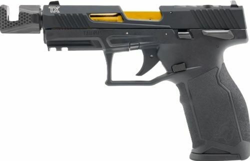 Taurus Special Package TX-22 22LR 4.6" Tandemkross Steam Deamon Comp Barrel, Black Polymer, Gold PVD Barrel, 16 Rd