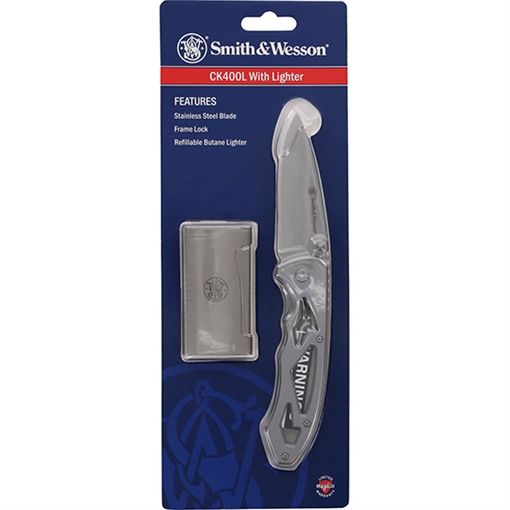 TAYLOR CUTLERY/S&W KNIVES S&W CK400L W/LIGHTER 1200651