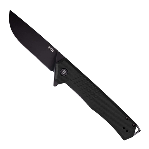 TEKTO GEAR ALPHA BLACK G10 HANDLE BLACK ACCENTS D2 F1RG1BKD2BK1 F1R_G1BK_D2BK1_A1