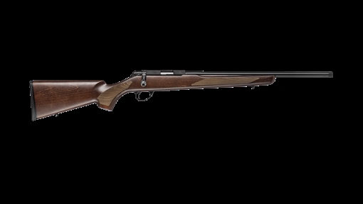 Tikka T1X Hunter 22 LR 5+1 16" Black Threaded Barrel, Black Drilled & Tapped Steel Receiver, Oiled Fixed Wood Stock, Right Hand JRT1XH300SB