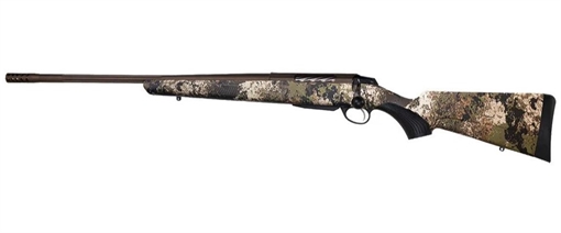 Tikka T3x Lite 308 Win 3+1 20" Fluted/Threaded, Midnight Bronze Cerakote Barrel/Rec, Veil Wideland Synthetic Stock, Interchangeable Grip, Muzzle Brake Left Hand JRTXVW416