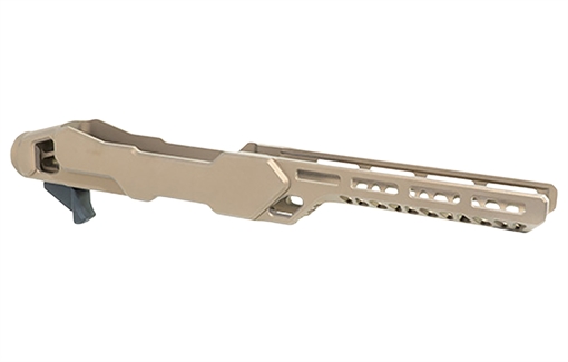 Timber Creek Outdoors Enforcer Rifle Chassis Burnt Bronze Aluminum Fits Ruger 10/22 Compatible w/ MSR Buffer Tubes ERC1022BB