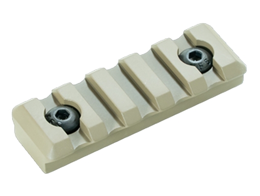 Timber Creek Outdoors M-LOK 5 Slot Picatinny Rail FDE Aluminum Fits AR-Platform M5SPRFDE
