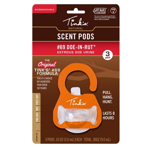 TINK'S #69 DOE IN RUT SCENT PODS 3PK 6354