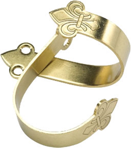 TRADITIONS GUN HANGERS BRASS CURVED WITH FELT LINING A1701