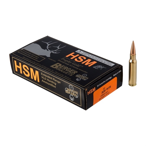 Hsm Ammunition 308 WINCHESTER 168GR VLD HUNTING 20/BOX BER-308168VLD