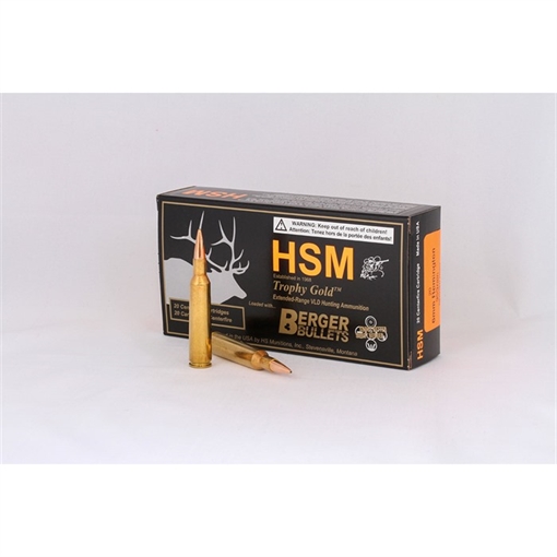 HSM Trophy Gold Extended Range 6mm 95 gr Berger Hunting VLD Match 20 Per Box/ 25 Case 6REM95VLD