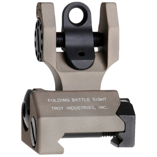 TROY REAR FOLDING BATTLESIGHT M4 STYLE FLAT DARK EARTH (SSIG-FBS-ROFT-00)) SSIG-FBS-ROFT-00 SSIGFBSROFT00