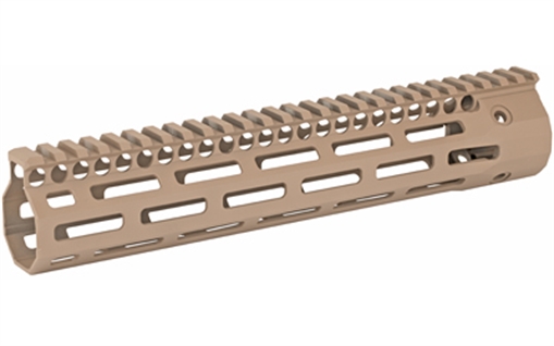 TROY Industries Battle Rail, 10.5" Low-Profile SOCC Rail, Fits AR-15 Rifles, 223REM/556NATO, M-LOK, Aluminum, Flat Dark Earth SRAI-SR1-10FT-00
