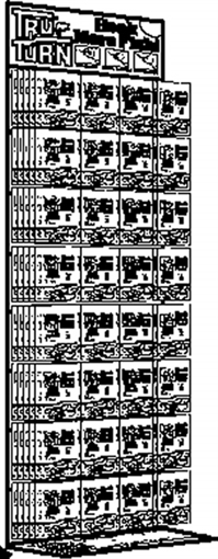 TRU TURN 32 PEG HOOK DISPLAY 192PCS TTDH-6