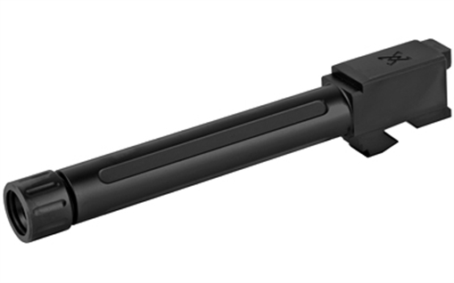 True Precision Barrel, 9MM, Black, Thread Protector, Threaded, Fits Glock 17, Nitride TP-G17B-XTBL TPG17BXTBL