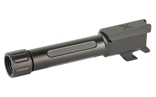 True Precision Threaded Barrel, 9MM, Fits Springfield Armory Hellcat, Black DLC Finish, Includes Thread Protector TP-SHCB-XTBC