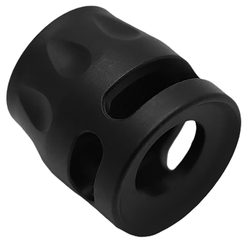 True Precision Inc Micro Compensator S-Type Black Nitride 416R Stainless Steel 1/2"x28 Threads 9mm/380 ACP TPSMICROBL