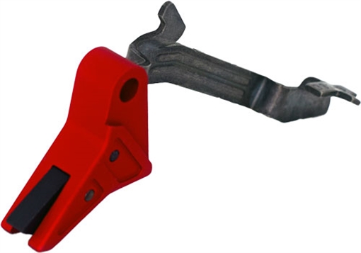True Precision Axiom Trigger & Trigger Bar, Black with Red Safety, Fits Glock 43/43X/48 TP-G43T-RBL