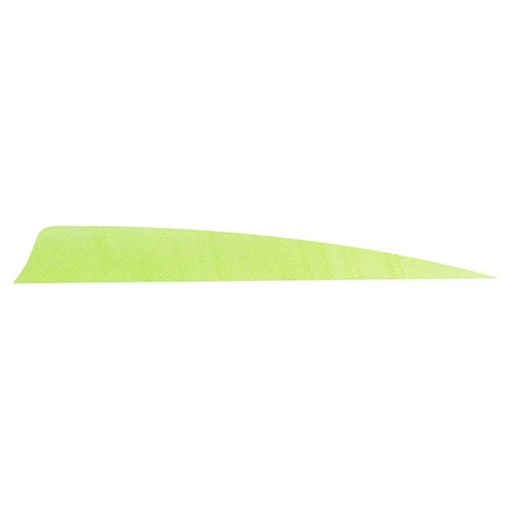 Trueflight Trueflight Shield Cut Feathers Chartreuse 4 in. RW 100 pk. 11613