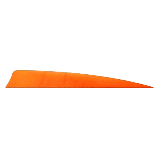 Trueflight Trueflight Shield Cut Feathers Orange 5 in. RW 100 pk. 11905