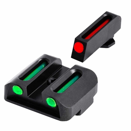 Truglo Fiber-Optic Sights (High) Fit Glock 20 21 25 28 29 30 31 32 37 40 and 41 - Front Red/Rear Green TG131G2