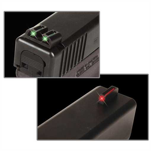 TruGlo Fiber-Optic Red/Fiber Optic Front Sight-Green/Fiber Optic Rear Sight Sig Sauer P-Series #8 Front/#8 Rear TG131S1
