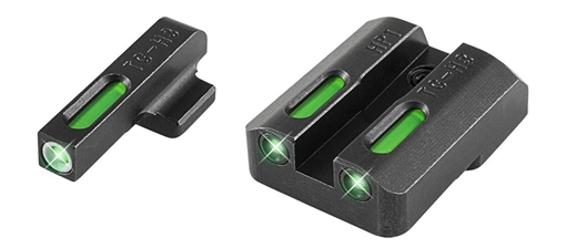 Truglo TFX Tritium Fiber-Optic Handgun Day/Night Sights Fits H&K VP9 VP40 P30 P30SK P30L 45 & 45 TACTICAL (including Compact) - White Outline Fr TG13HP1A