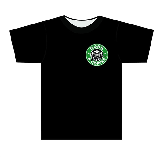 Tuff Products Guns and Coffee Short Sleeve Shirt Black 2XL 3001-BK-2X
