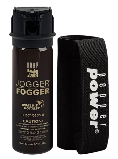 UDAP Jogger Fogger Pepper Spray OC 10 ft Range 1.90 oz 3PWH