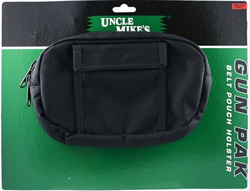 UNCLE MIKE'S BELT POUCH GUN PACK- ZIPPER 88891